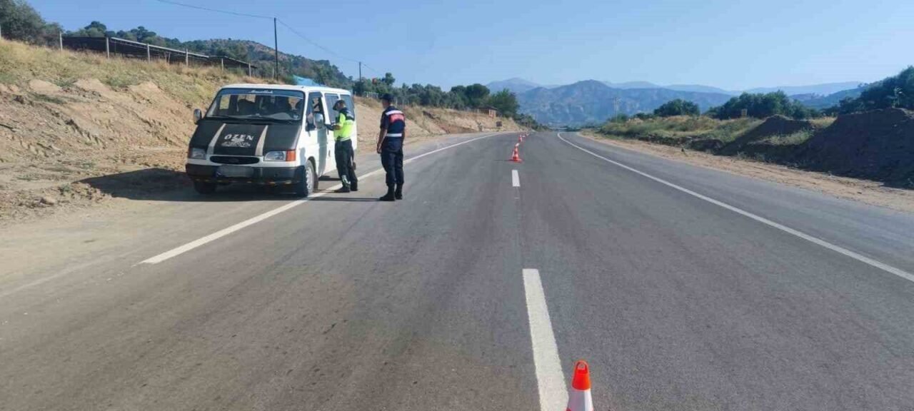 Köşk’te şok trafik uygulaması