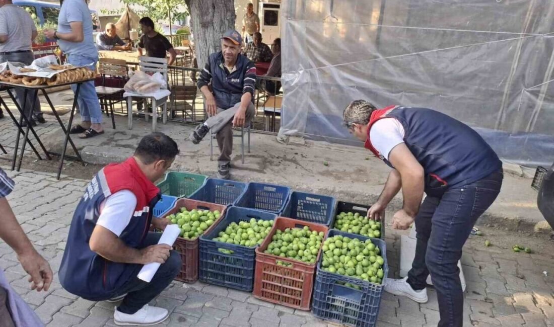 Aydın’ın Kuyucak ilçesinde kurulan ilek pazarında güvenlik güçleri ve ilçe