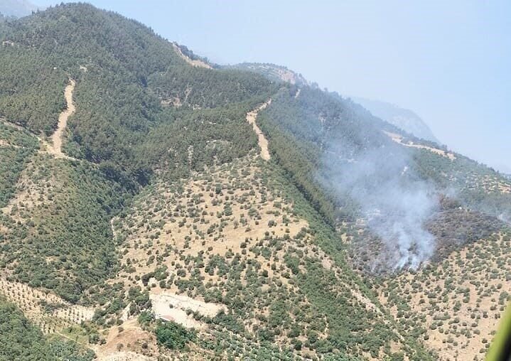 Manisa’da orman yangınına havadan ve karadan müdahale Manisa’nın Alaşehir ilçesine bağlı Badınca Mahallesi’nde bugün sabah saatlerinde çıkan