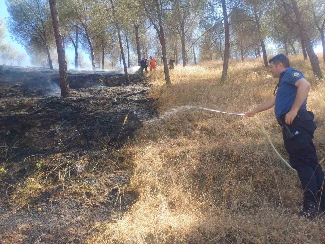 Manisa’daki yangın hızlı müdahale ile söndürüldü