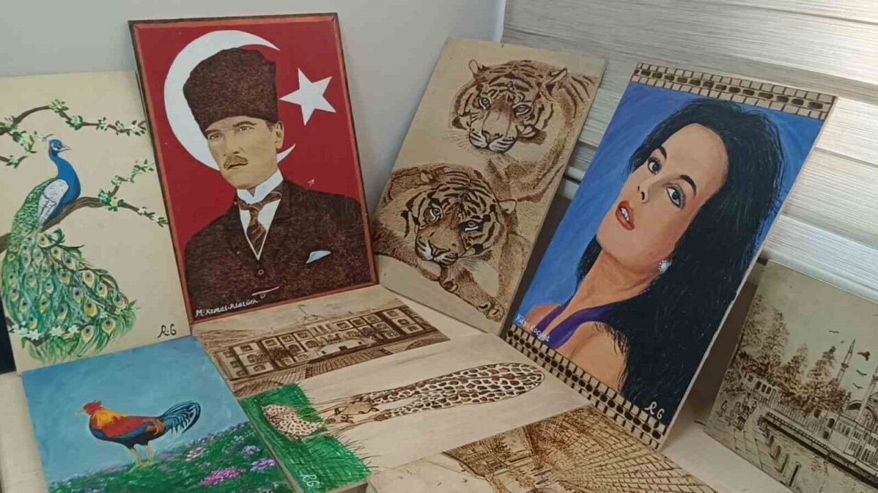Manisa’nın ’Hademe Ressamı’ gençlere ilham veriyor