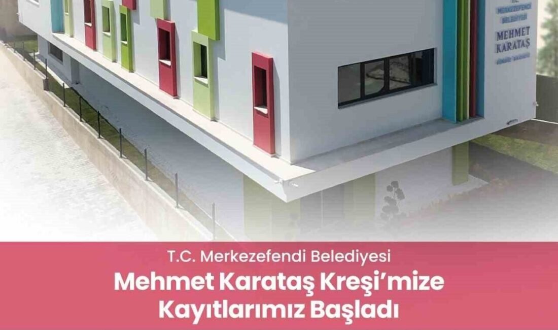 Merkezefendi Belediyesi tarafından ilçeye kazandırılan üçüncü yeni kreş için kayıt