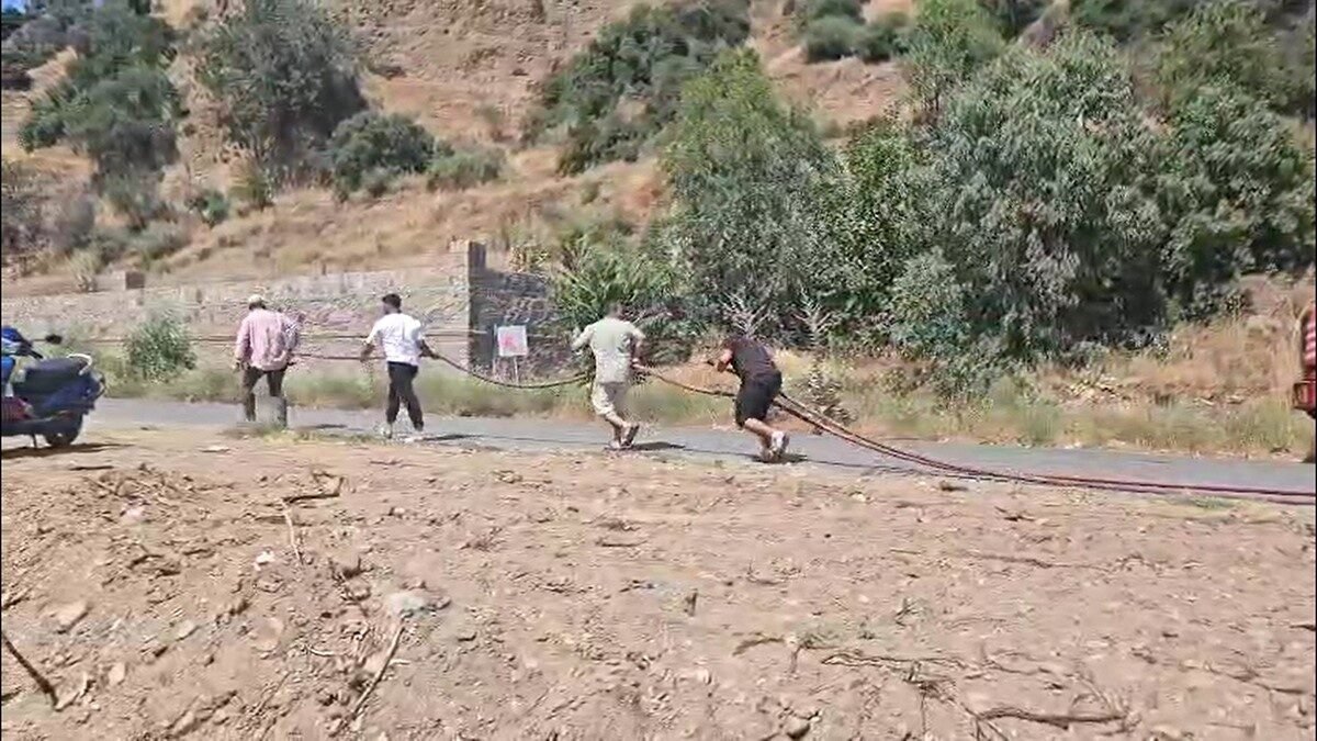Nazilli’de tarım arazisinde yangın çıktı