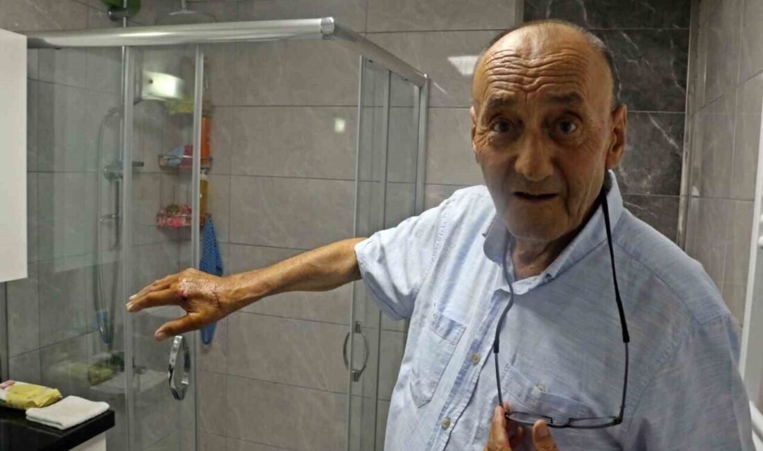 Antalya’da banyodan çıkacağı sırada duş kabini camının patlaması sonucu vücudunun