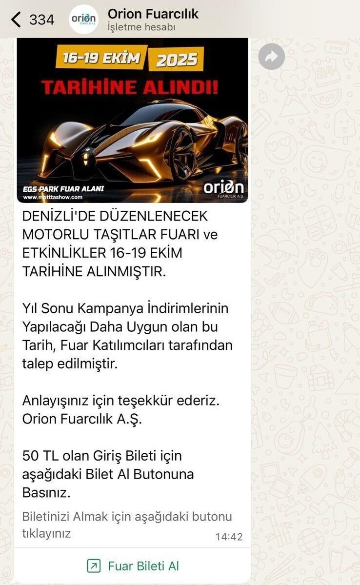 Rakip fuarcılık firmasından DEMOT Fuarı 2025’e saatler kala kirli paylaşım
