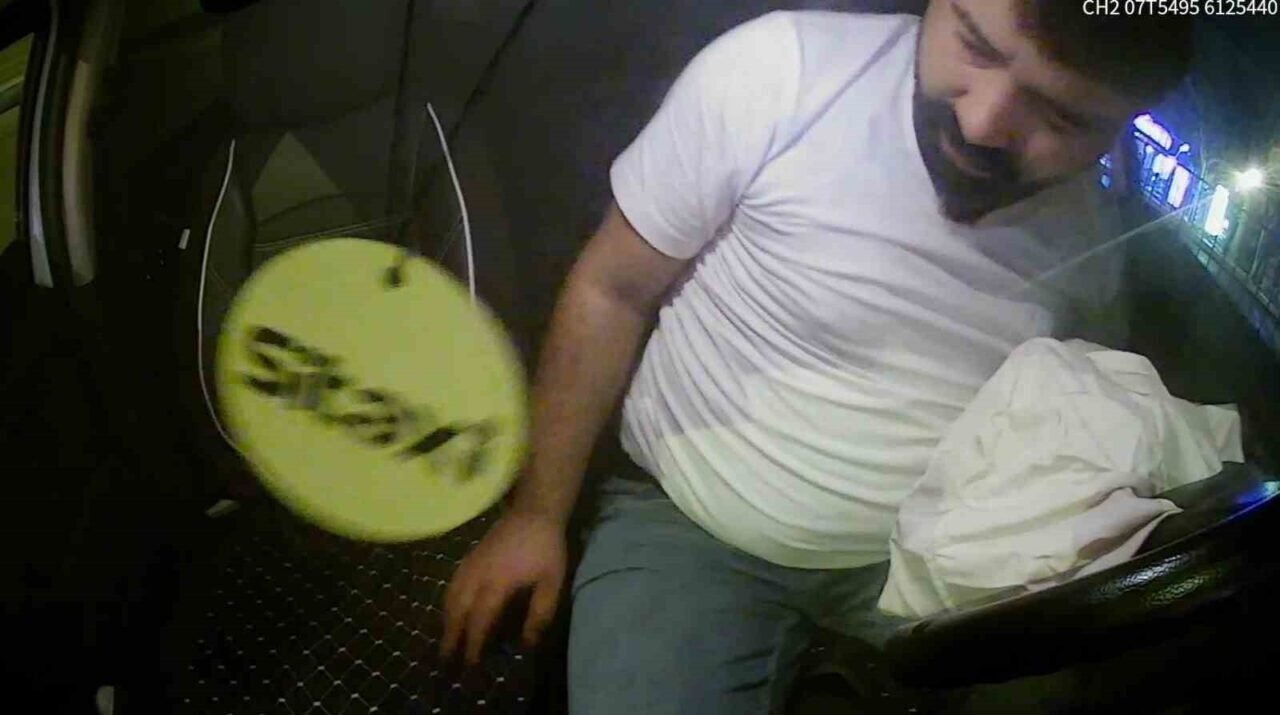Taksiciye dehşet yaşattı