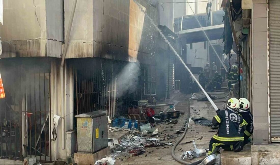 Denizli’de tarihi Kaleiçi Çarşısında büyük korku ve paniğe neden olan