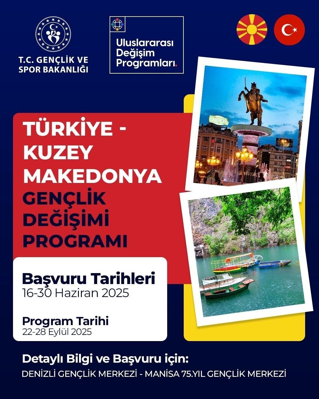 Türkiye - Kuzey Makedonya Gençlik Değişimi Programı başvuruları başladı Türkiye - Kuzey Makedonya Gençlik Değişimi Programı başvuruları başladı