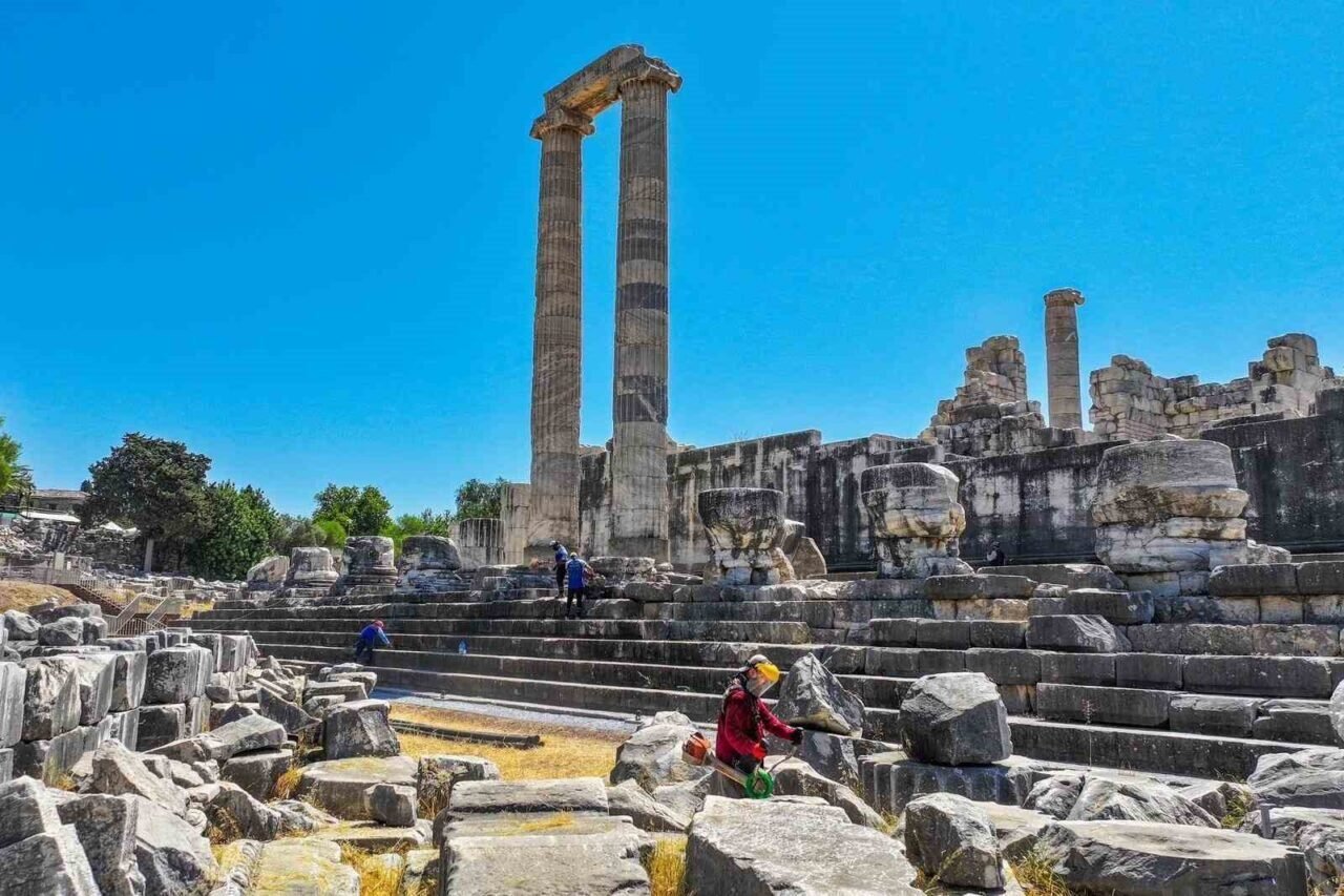 Apollon Tapınağı’nda gece ziyaretleri için hazırlıklar sürüyor