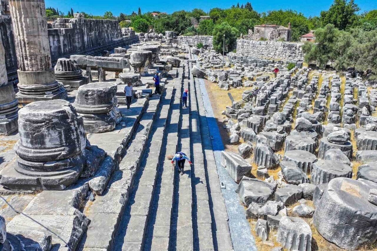 Apollon Tapınağı’nda gece ziyaretleri için hazırlıklar sürüyor