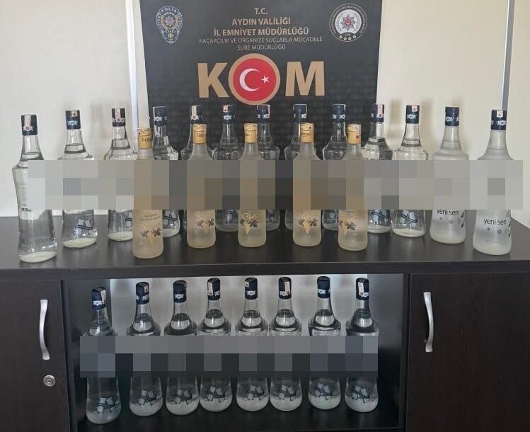 Aydın’da polis ekipleri tarafından durdurulan bir araçta yapılan aramada, satışa