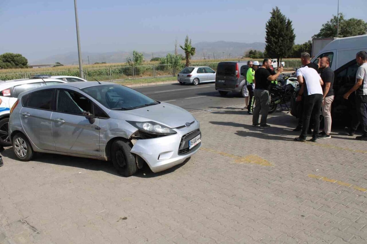 Aydın’daki kazada polis memuru yaralandı