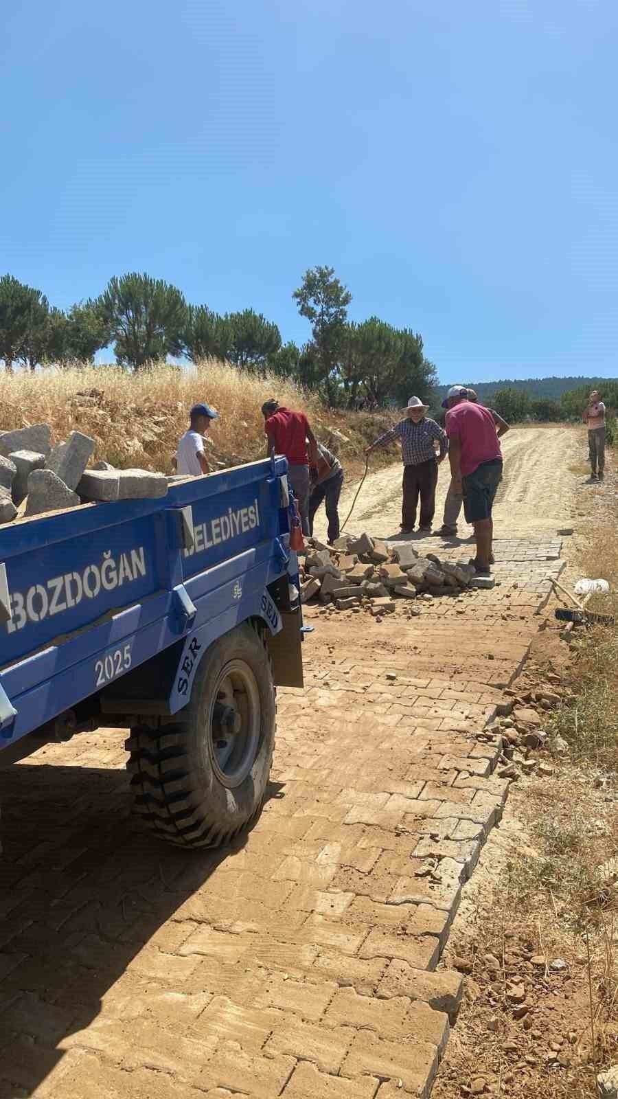 Bozdoğan Belediyesi Yeşilçam mahallesinde çalışmalara devam ediyor