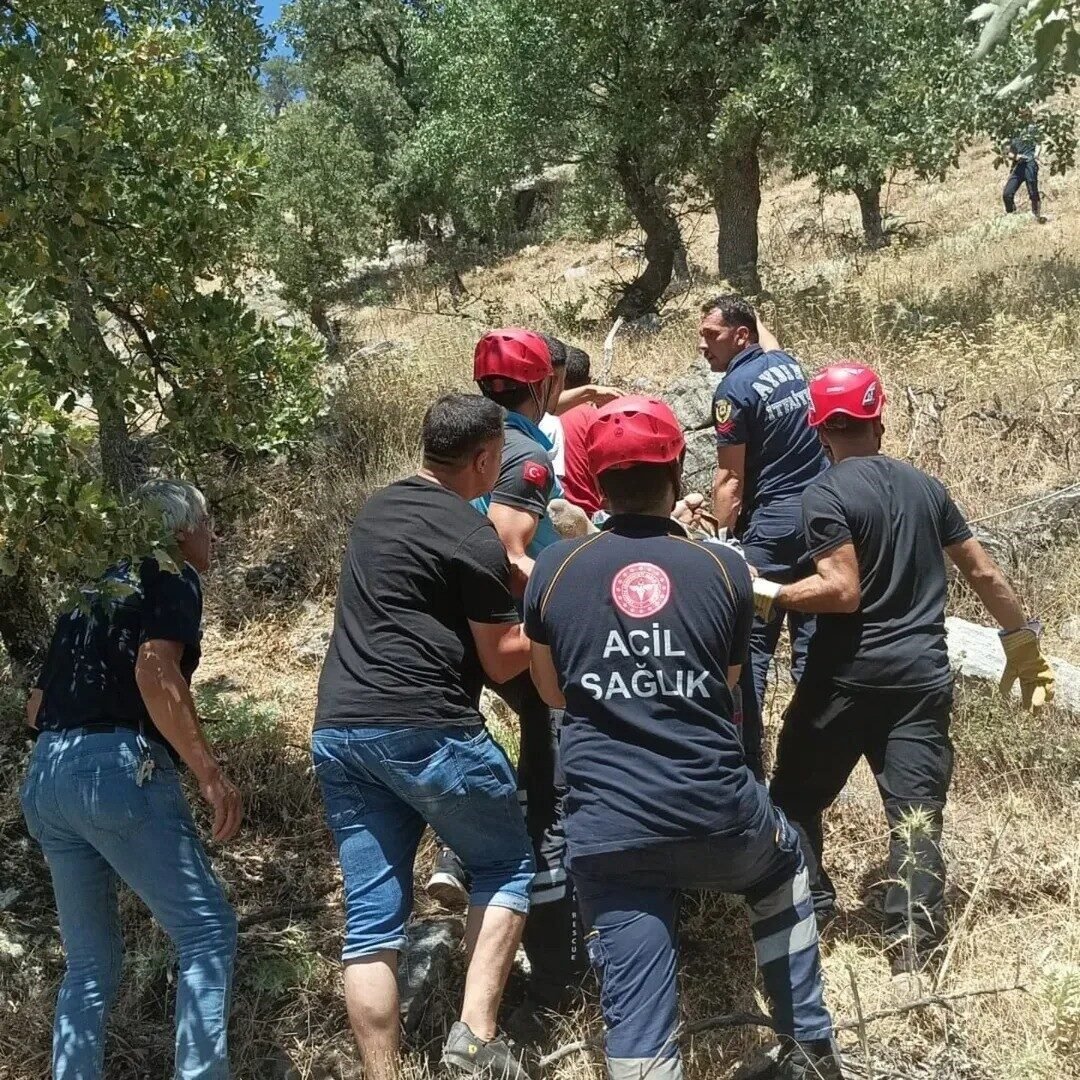 Dere kenarına düşen ve baygın halde bulunan yaşlı adam kurtarıldı