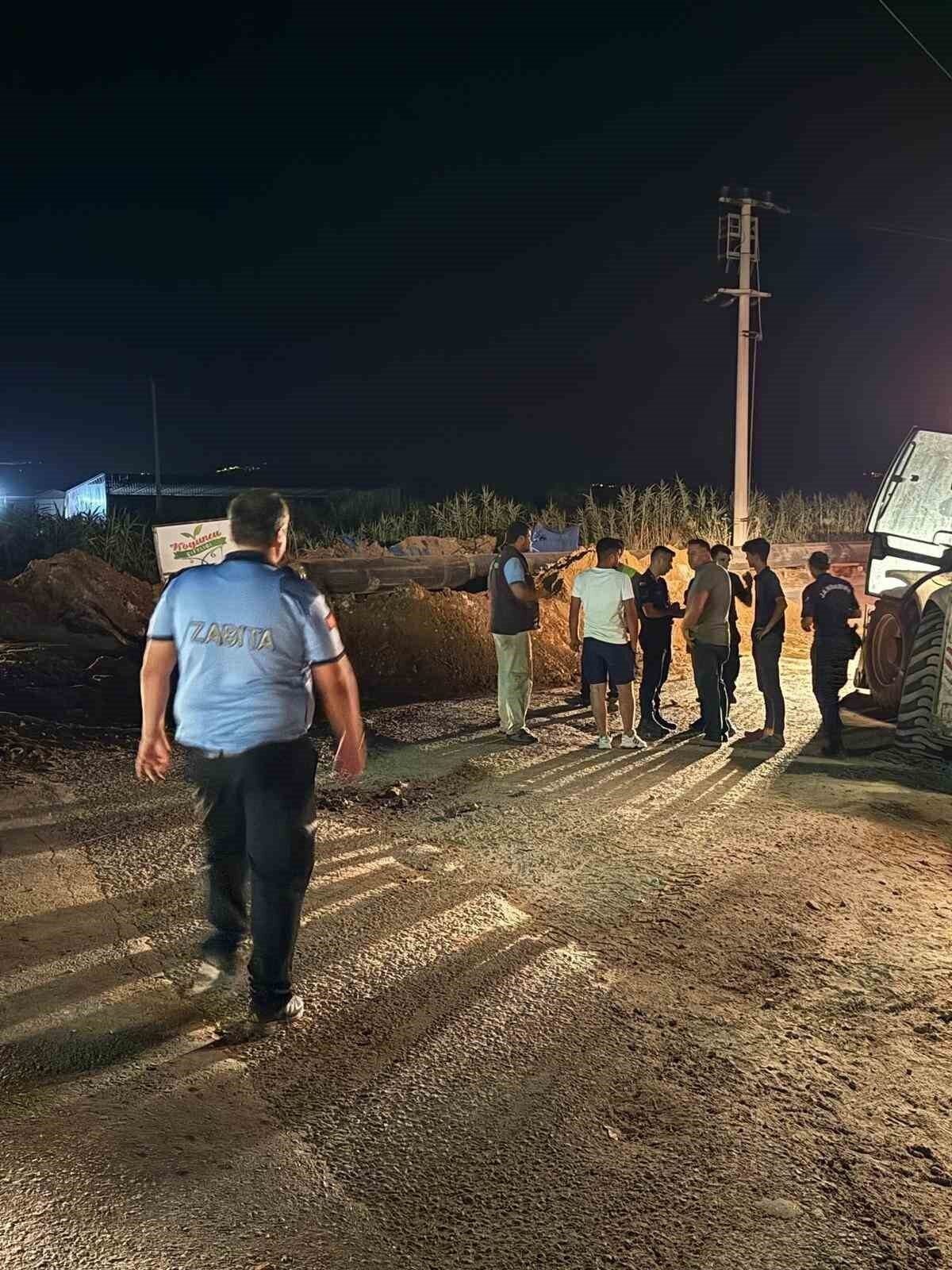 Germencik Belediyesi’nden izinsiz kazı operasyonu
