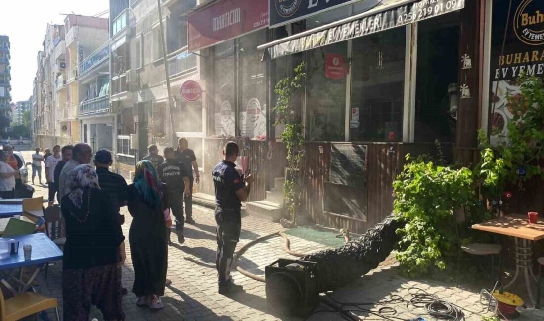 Aydın Efeler ilçesinde ev yemeklerinin satışının yapıldığı bir iş yerinde