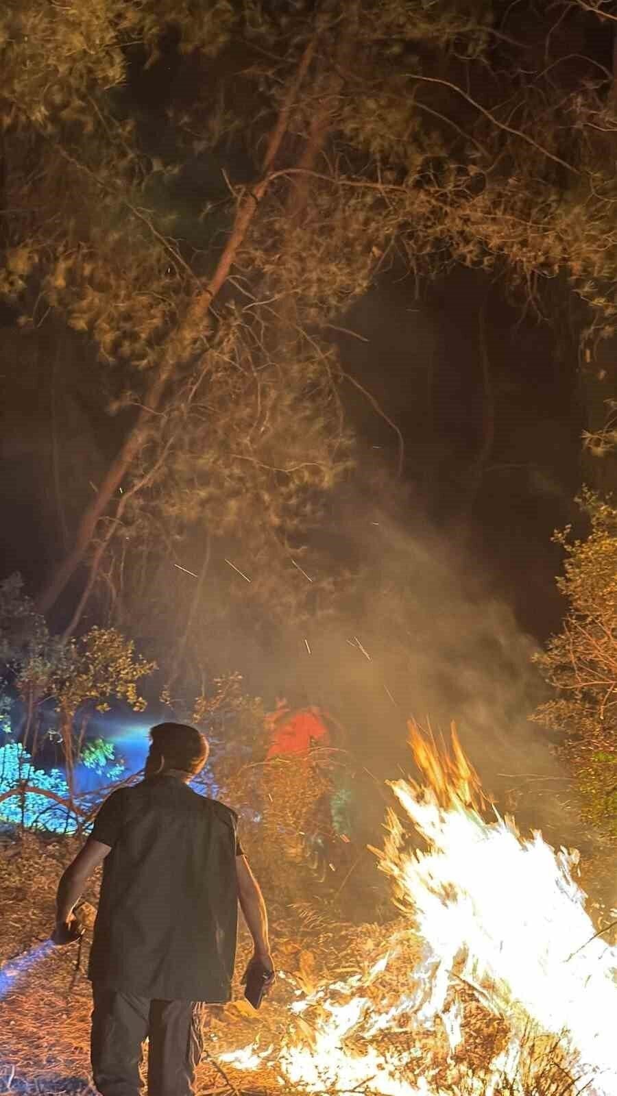 Kemer’de orman yangını kısa sürede söndürüldü