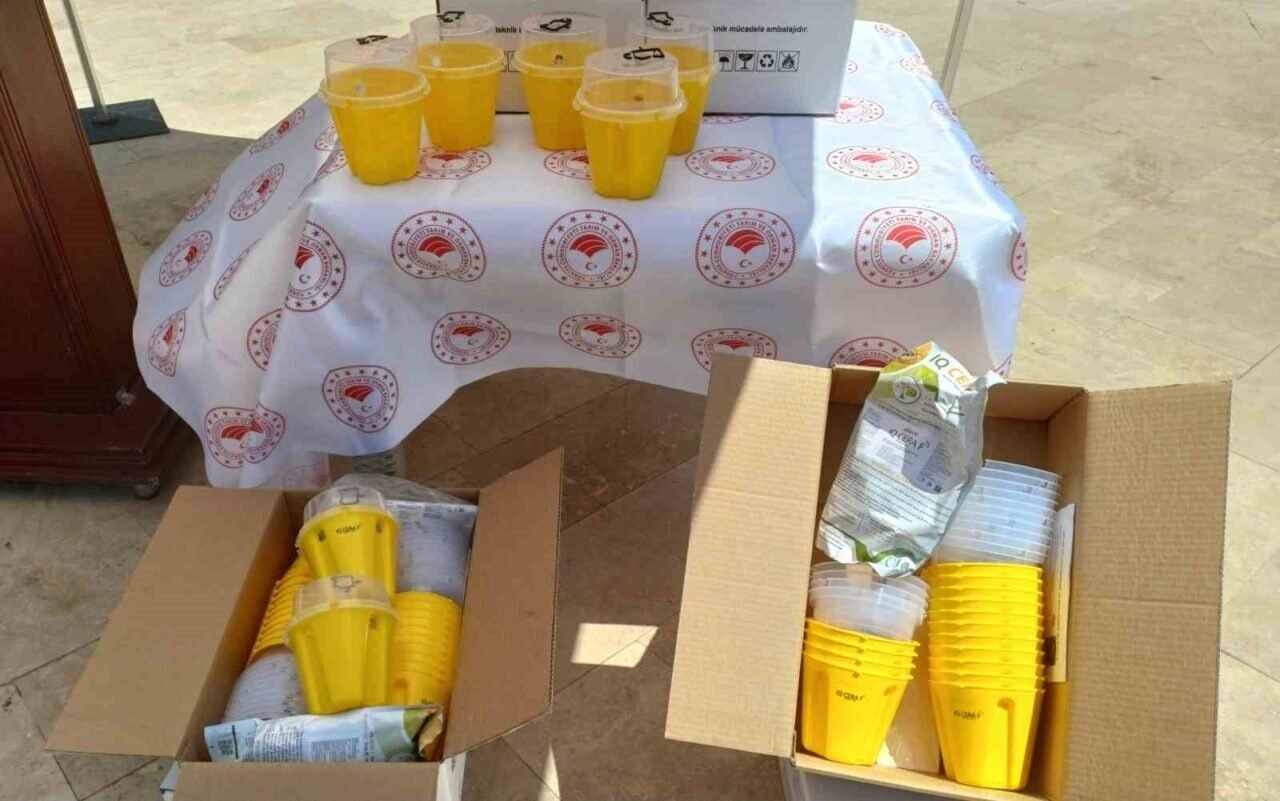 Köşk’te Akdeniz Meyve Sineği Tuzağı dağıtım töreni yapıldı