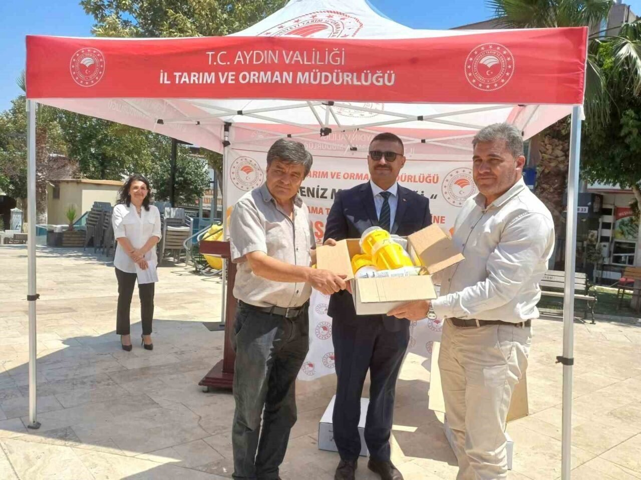 Köşk’te Akdeniz Meyve Sineği Tuzağı dağıtım töreni yapıldı