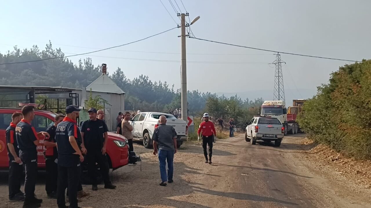 Manisa’da orman yangını