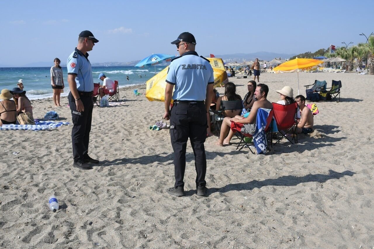 Kuşadası’nda zabıta ekiplerinden çadır ve karavan denetimi
