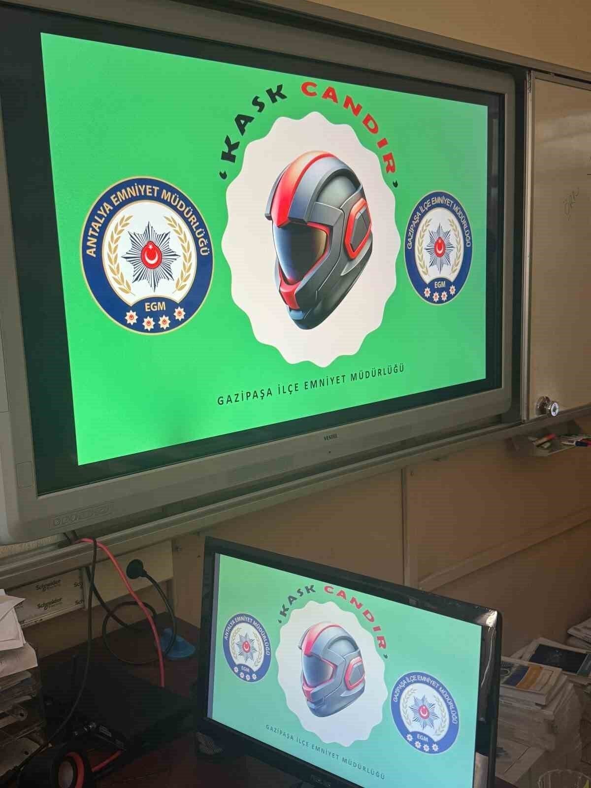 Gazipaşa’da ’Kask Candır’ semineri ilgi gördü