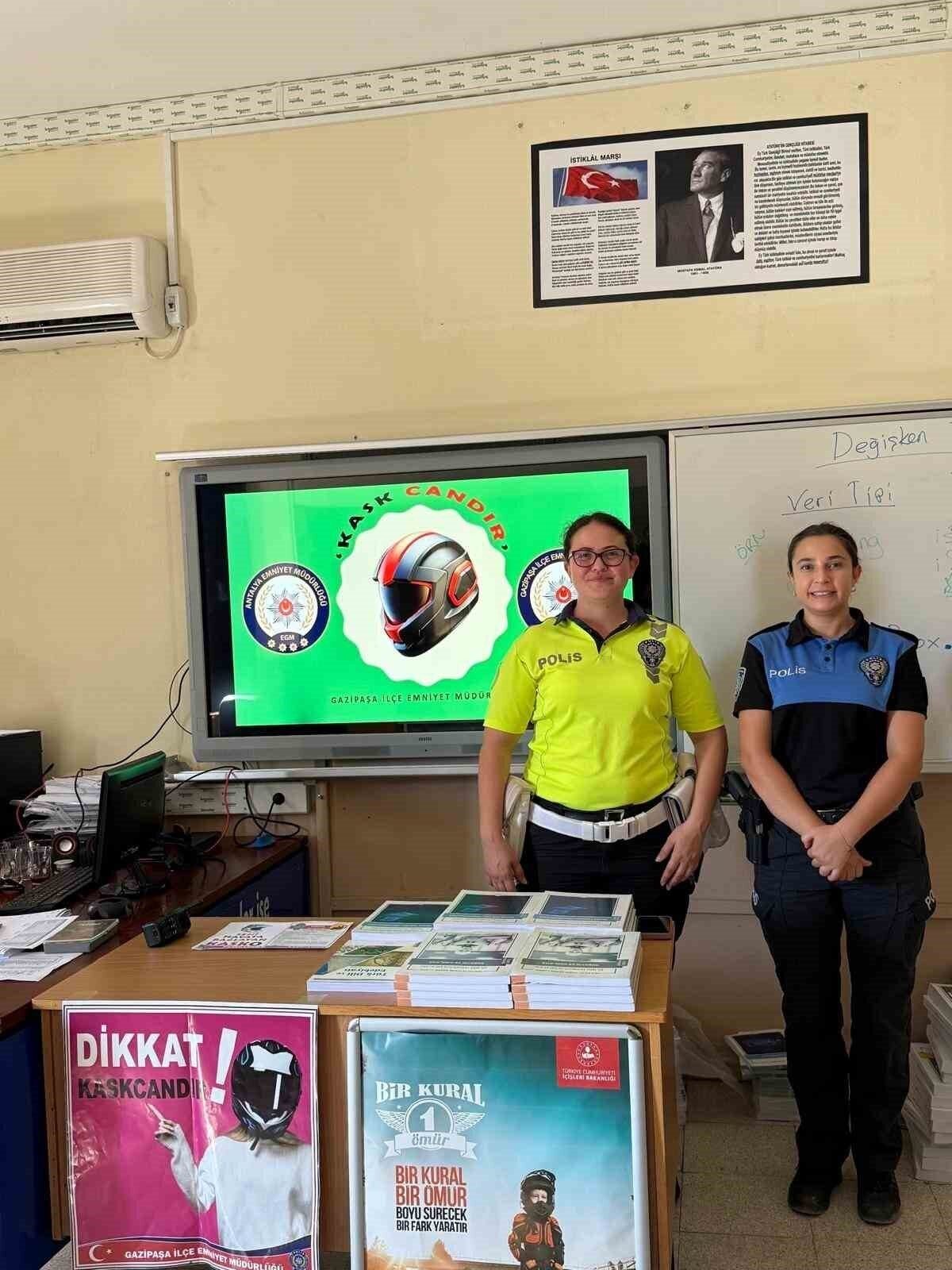 Gazipaşa’da ’Kask Candır’ semineri ilgi gördü