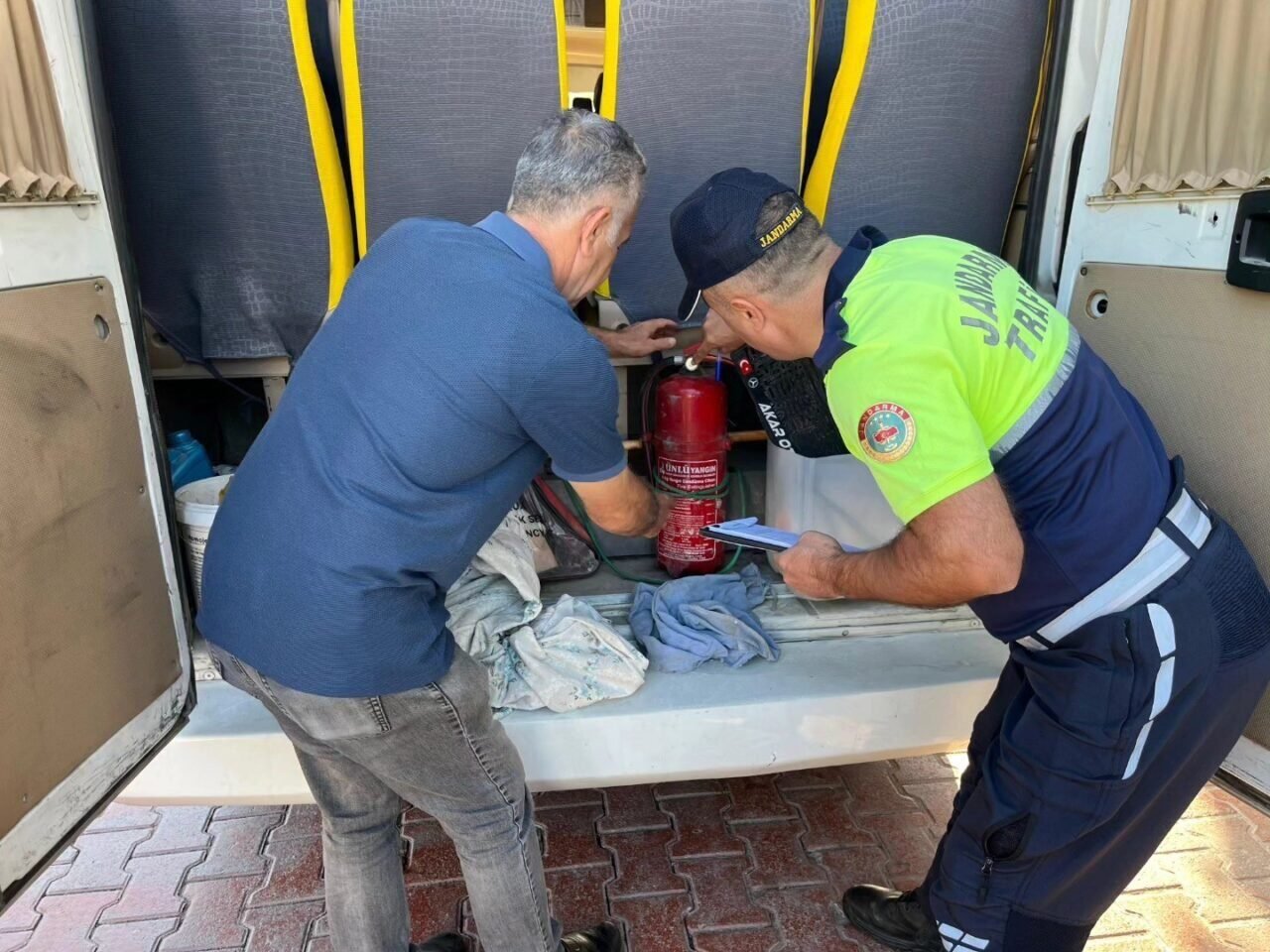 Söke’de okul servis araçlarına sıkı denetim