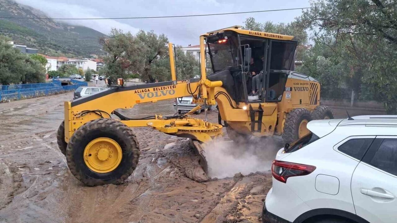 Aliağa Belediyesinden sel bölgesine destek