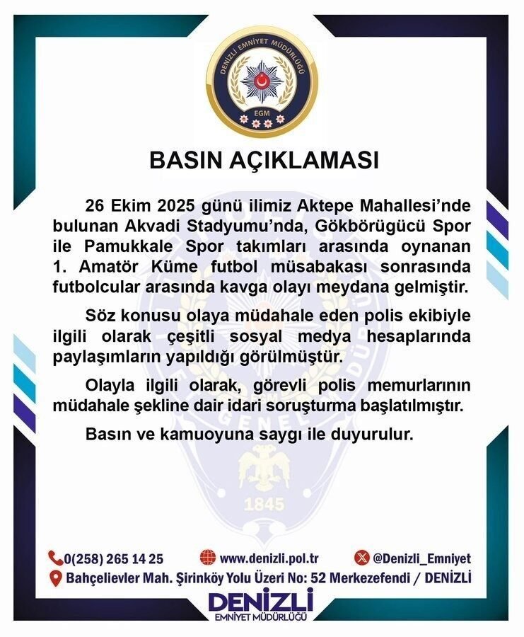 Amatör maçta polisin biber gazlı müdahalesiyle ilgili soruşturma başlatıldı Amatör maçta polisin biber gazlı müdahalesiyle ilgili soruşturma başlatıldı