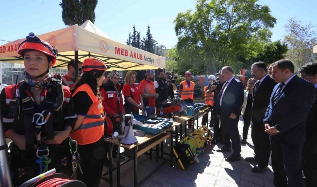 13 Ekim Dünya Afet Risklerinin Azaltılması Günü kapsamında, Antalya genelinde