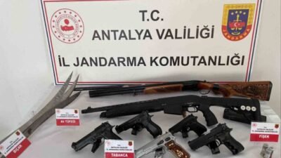 Antalya İl Jandarma Komutanlığı ekipleri, Antalya’nın Gazipaşa ilçesinde düzenledikleri operasyonda