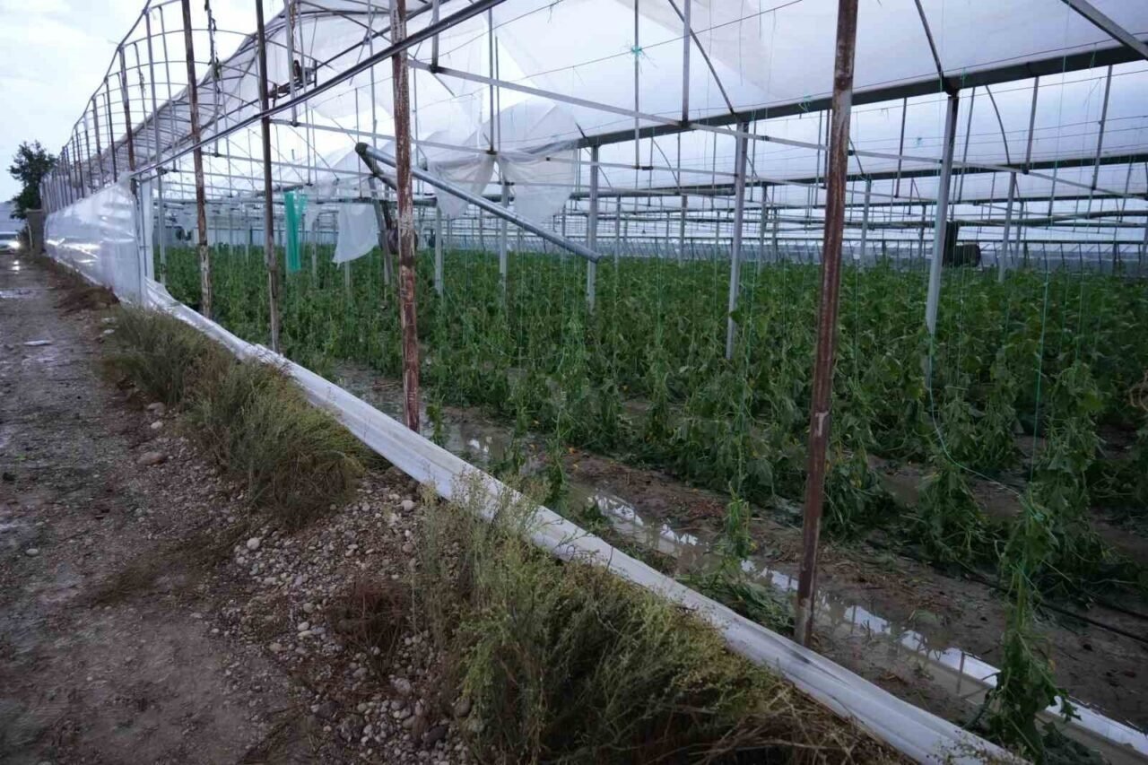Antalya’da sağanak seraları da vurdu