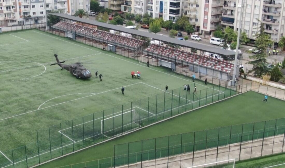 Aydın Valiliği koordinesinde gerçekleştirilen helikopter destekli saha tatbikatında, ekipler senaryo