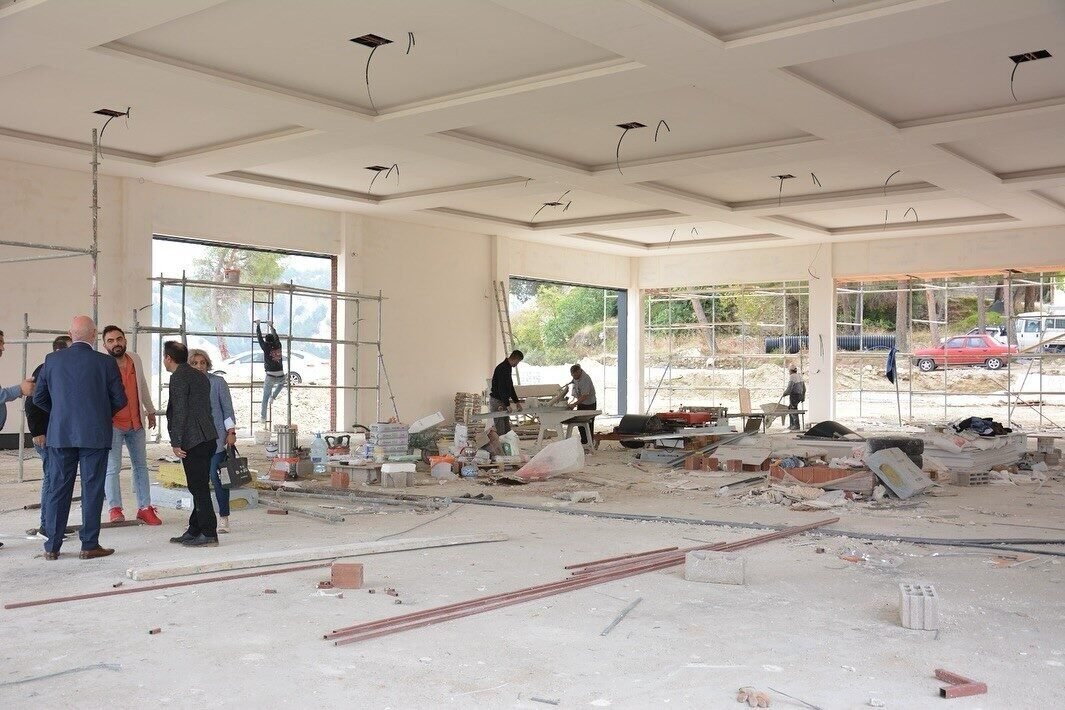 Babadağ sosyal tesislerinde çalışmalar hızla devam ediyor