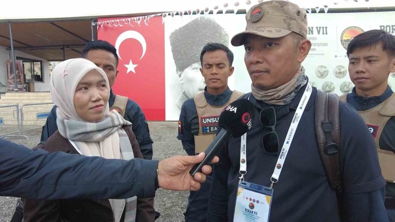 BORAN VII’de Türk jandarmasına Endonezyalı yarışmacılardan övgü