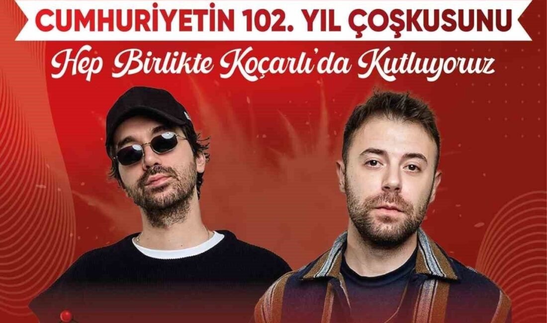Cumhuriyet’in 102. yılı Koçarlı’da coşkuyla kutlanacak Koçarlı Belediyesi, Cumhuriyet Bayramı etkinlikleri kapsamında ünlü müzik grubu İkilem’i