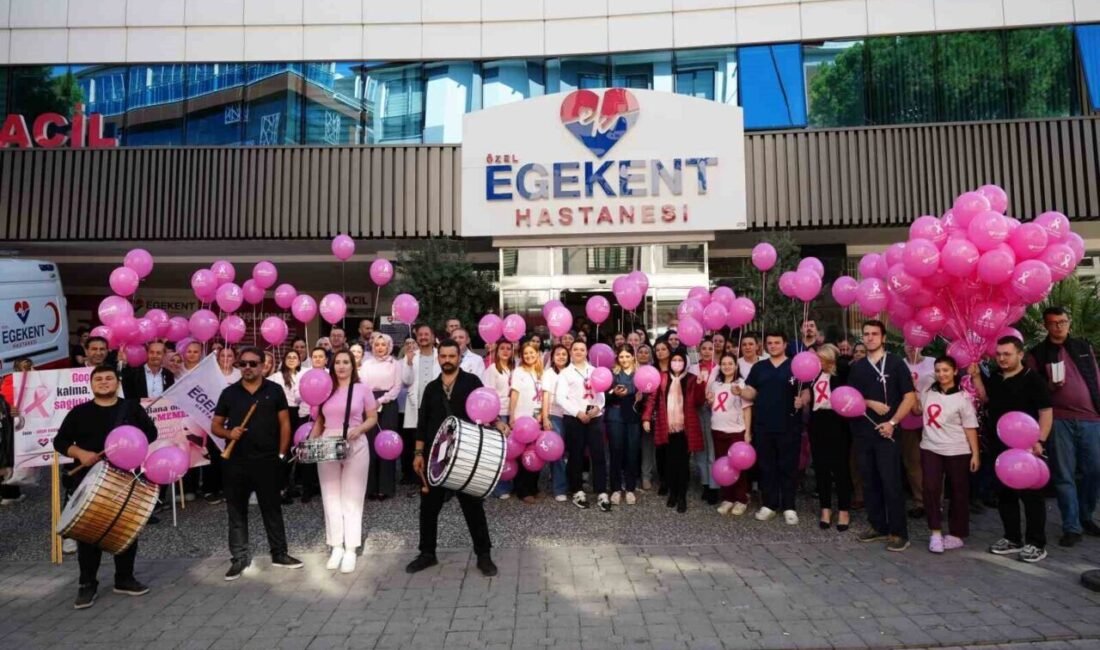Denizli Egekent Hastanesi pembe yürüyüşle meme kanserine dikkat çekti Denizli Özel Egekent Hastanesi, “Meme Kanseri Farkındalık Ayı” kapsamında pembe