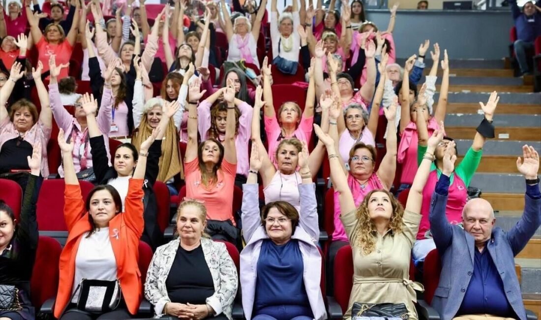 Didim’de meme kanseri farkındalık etkinliği gerçekleştirildi Meme Kanseri Farkındalık Ayı dolayısıyla, Didim Belediyesi tarafından erken tanı