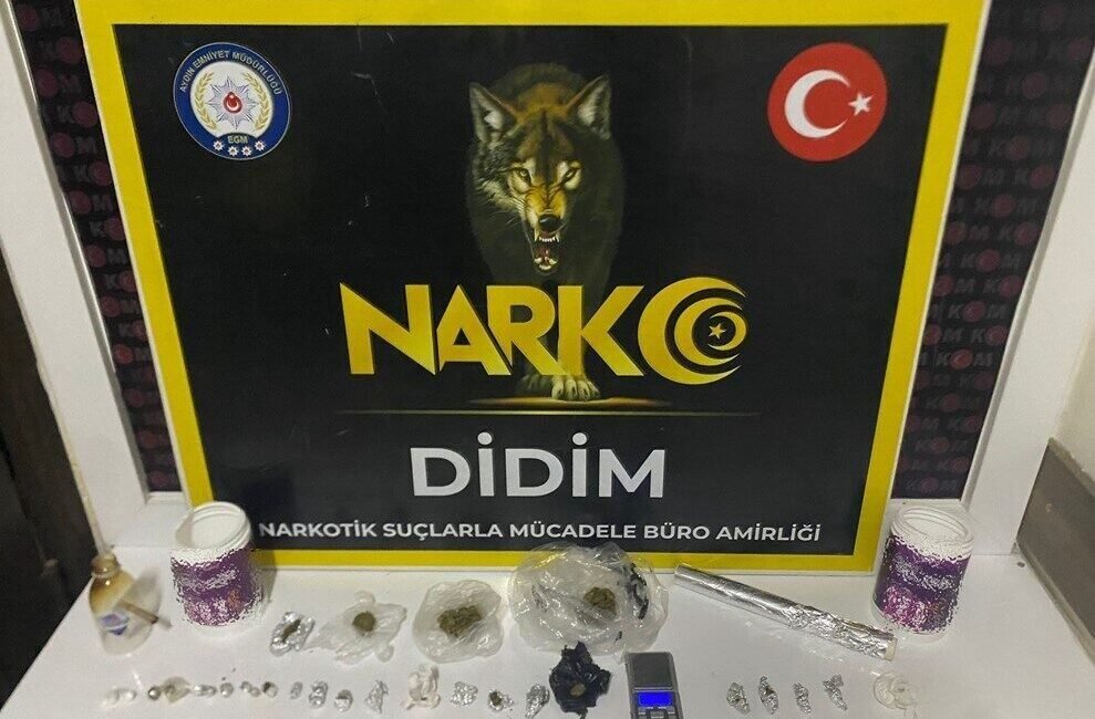 Didim’de uyuşturucu operasyonu: 1 tutuklu Aydın’ın Didim ilçesinde polis ekiplerince gerçekleştirilen operasyonda uyuşturucu madde ticareti