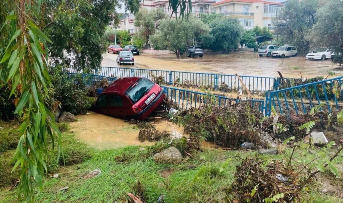 İzmir’in Foça ilçesinde aracıyla birlikte sel sularına kapılan vatandaşın kimliği