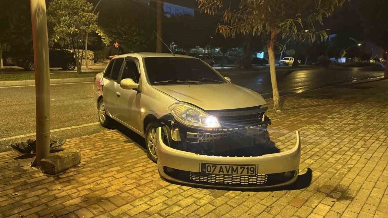 Gazipaşa’da kaza yapan sürücü firar etti