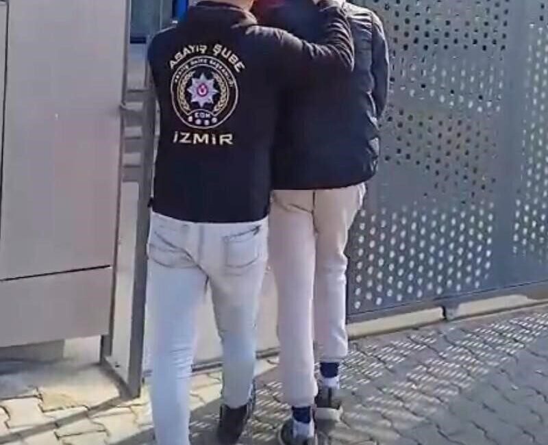 İzmir’de hakkında 24 yıl 7 ay kesinleşmiş hapis cezası ile