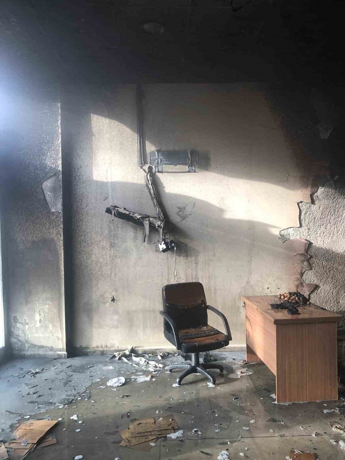 Karpuzlu’da iş yeri yangını