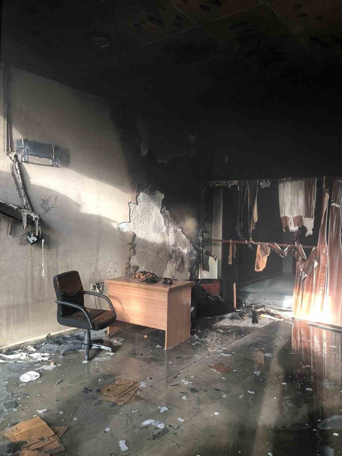 Karpuzlu’da iş yeri yangını