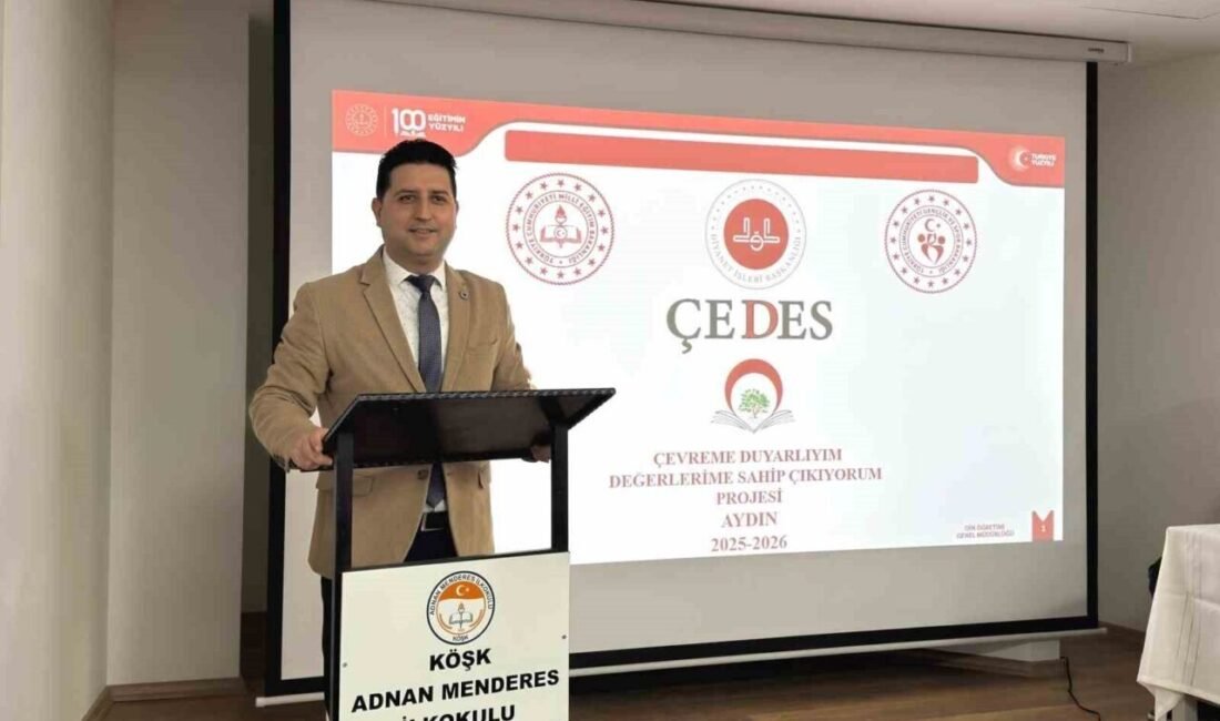 Köşk ilçesinde yürütülen “Çevreme Duyarlıyım Değerlerime Sahip Çıkıyorum (ÇEDES) Projesi”