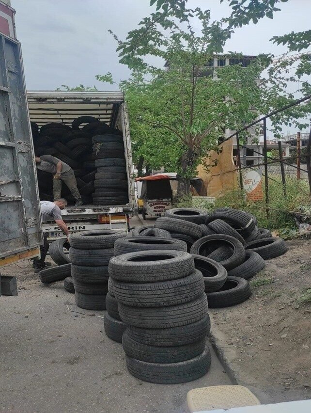 Manisa’da 86,5 ton lastik geri dönüşüme kazandırıldı