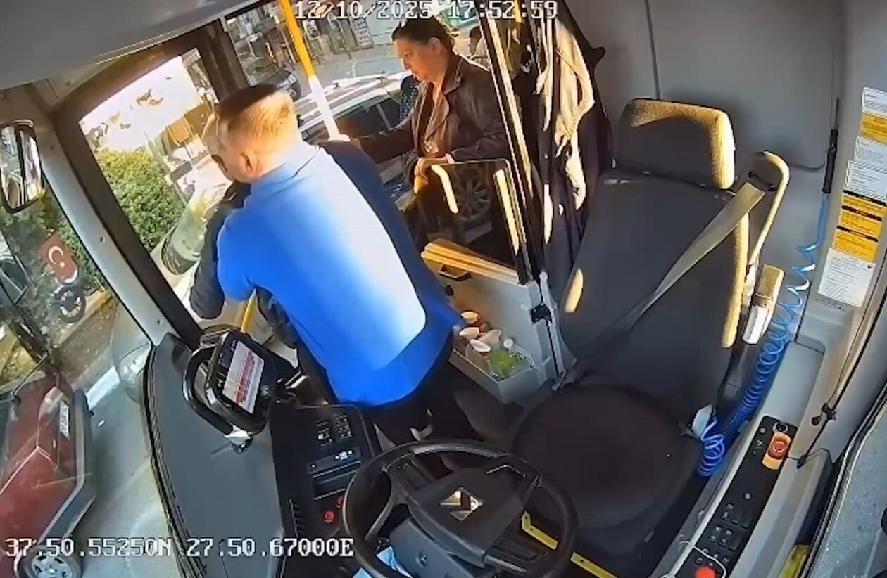 Otobüs şoförü, nefesi kesilen emekli öğretmeni kurtardı