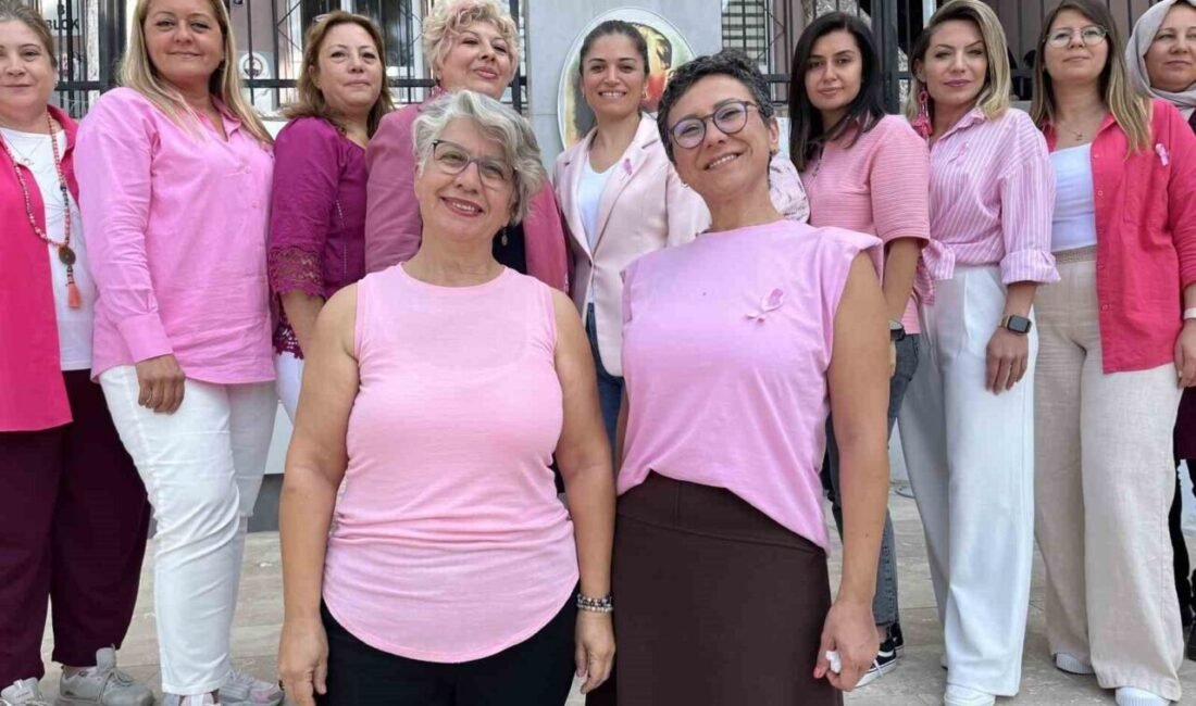 Pembe umut, güçlü dayanışma İzmir’de Fevzi Özakat Anadolu Lisesi öğretmenleri kanserle mücadele eden meslektaşları