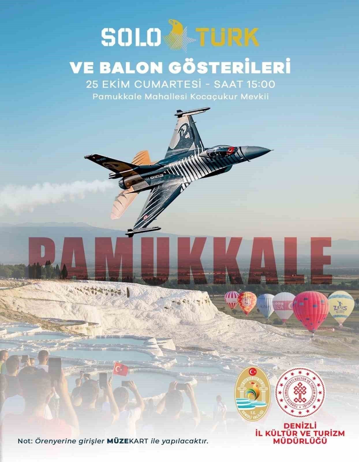 SoloTürk Pamukkale Semalarında Cumhuriyet Coşkusunu Göklere Taşıyacak SoloTürk Pamukkale Semalarında Cumhuriyet Coşkusunu Göklere Taşıyacak